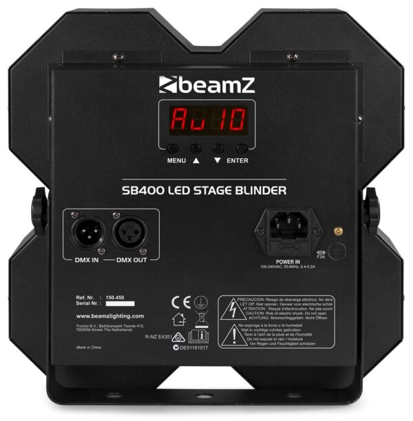 Beamz SB400 Stage Blinder 4 Way 4x50W LED 2in1 - Image 4