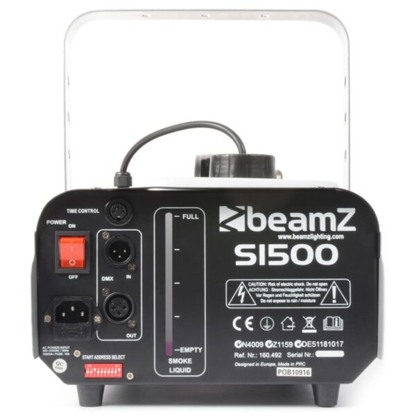 Beamz S1500 Smoke Machine DMX with Timer Remote - Image 3