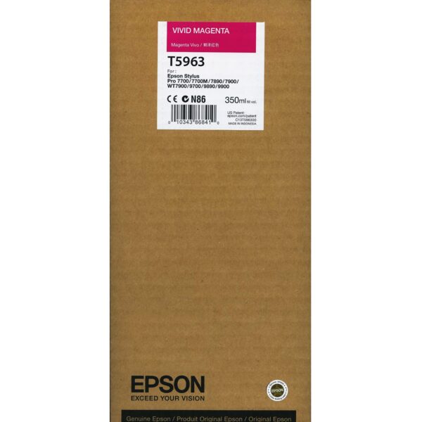 Epson Vivid Megenta ink Pro 7900 / 9900 / 7890 / 9890 (350ml) T5963