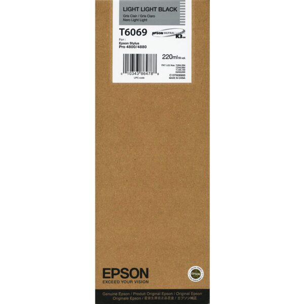 Epson Light Light Black Ink Pro 4800/4880 (220ml) T6069