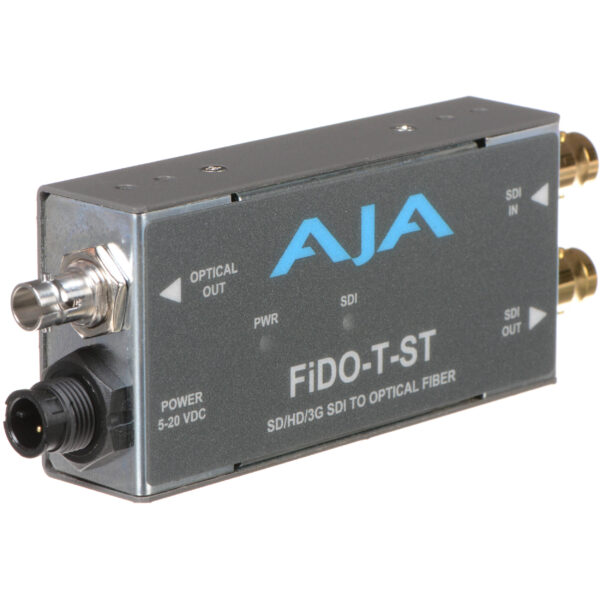 AJA FiDO 1-Channel 3G-SDI to Single Mode ST Fiber with Loop Out Transmitter