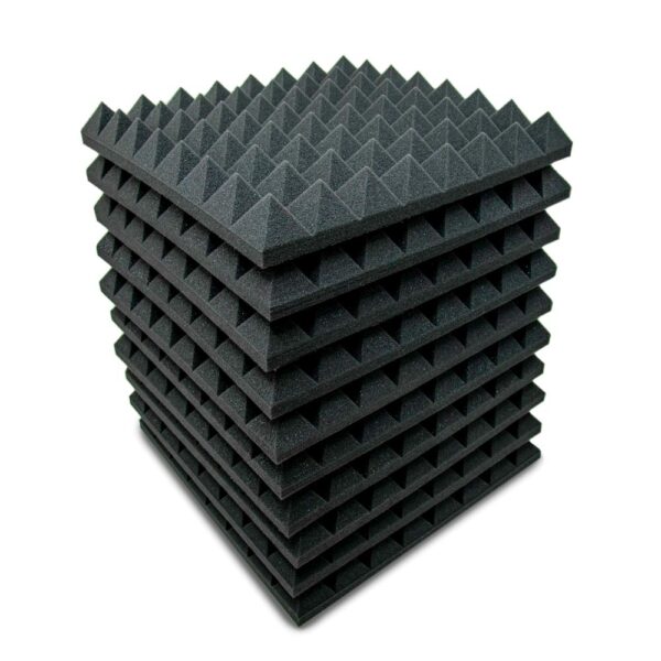 AVE IsoPyramid Acoustic Foam Panel - 10 Pieces