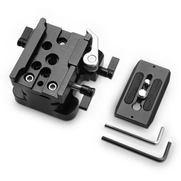 SmallRig Universal Bottom Mount Plate with 15mm Rod Support System 2092B - Image 3