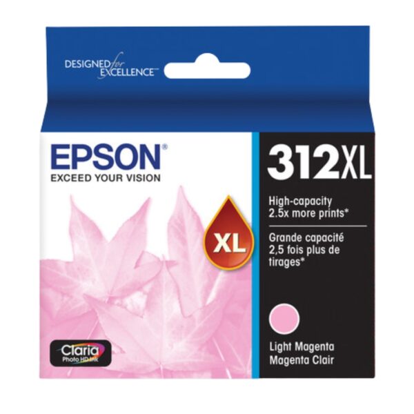 Epson 312XL Light Magenta Ink Claria Photo HD