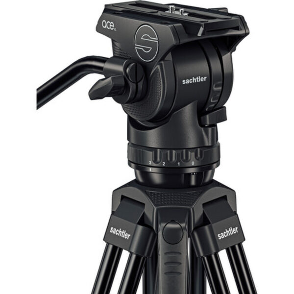 Sachtler 75/2 Mark II Aluminium Tripod System with Ace XL Head & Mid-Level Spreader - Image 2