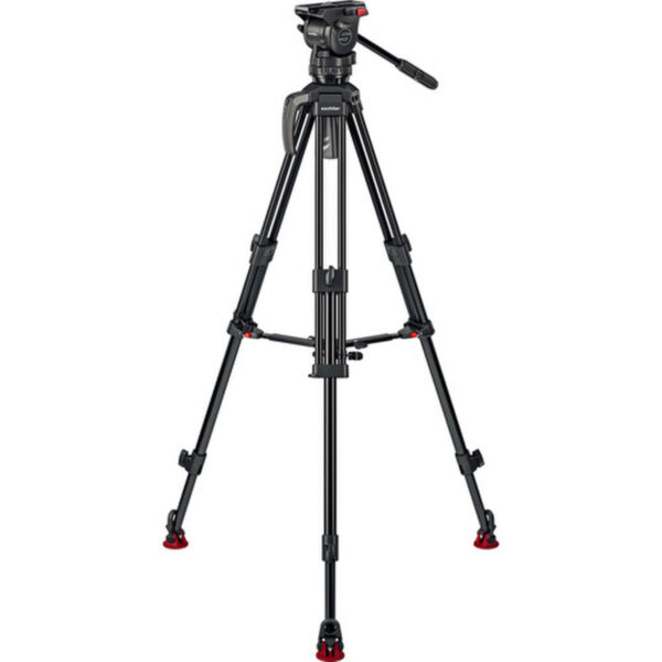 Sachtler 75/2 Mark II Aluminium Tripod System with Ace XL Head & Mid-Level Spreader - Image 4