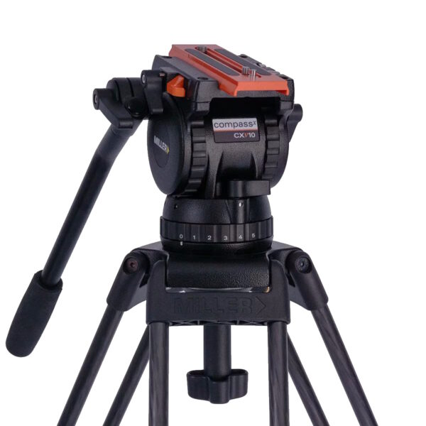 Miller Versa 4140 CXV10 SII 2-STG (Carbon Fibre) Tripod System with Mid-Level Spreader - Image 2