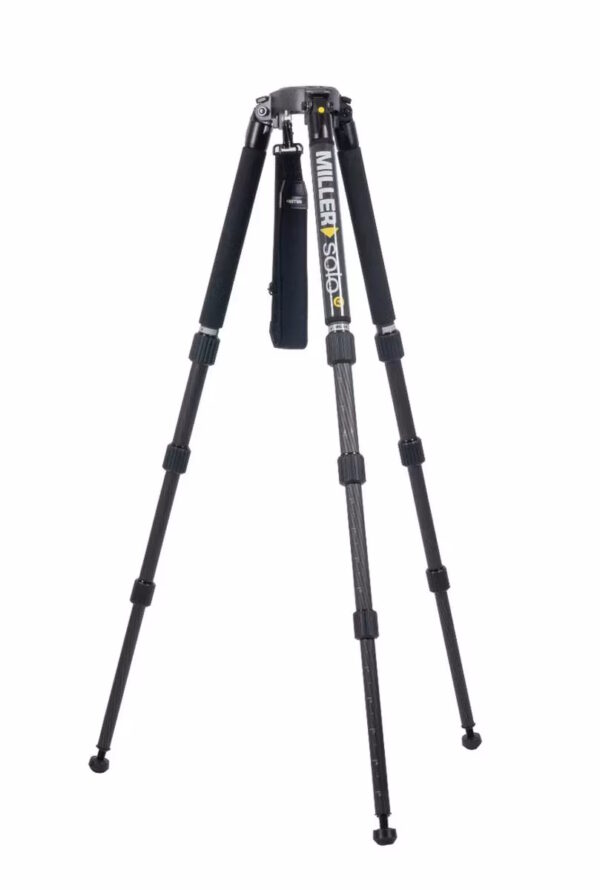 Miller Versa 4150 CXV14 Solo-Q 100 3-STG (Carbon Fibre) Tripod System with Bag - Image 2