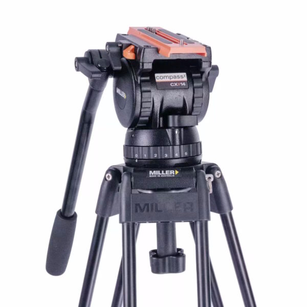 Miller Versa 4150 CXV14 Solo-Q 100 3-STG (Carbon Fibre) Tripod System with Bag - Image 3