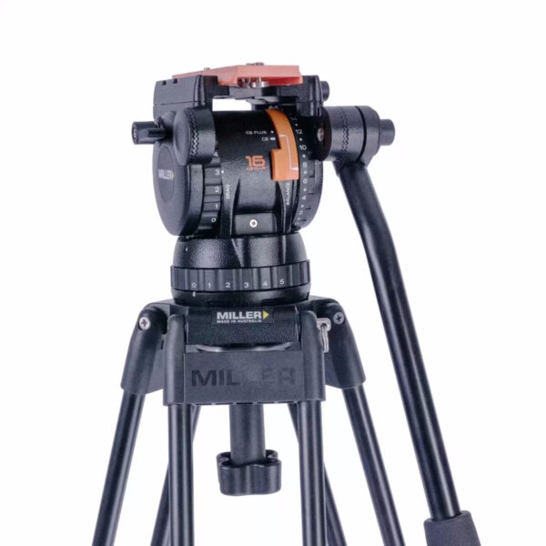 Miller Versa 4150 CXV14 Solo-Q 100 3-STG (Carbon Fibre) Tripod System with Bag - Image 4