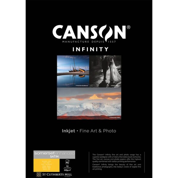 Canson Somerset Enhanced Satin White 225GSM A2 25 Sheets