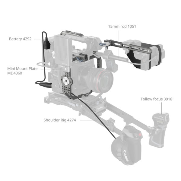 SmallRig Advanced Cage Kit for Canon EOS C400 4946 - Image 4