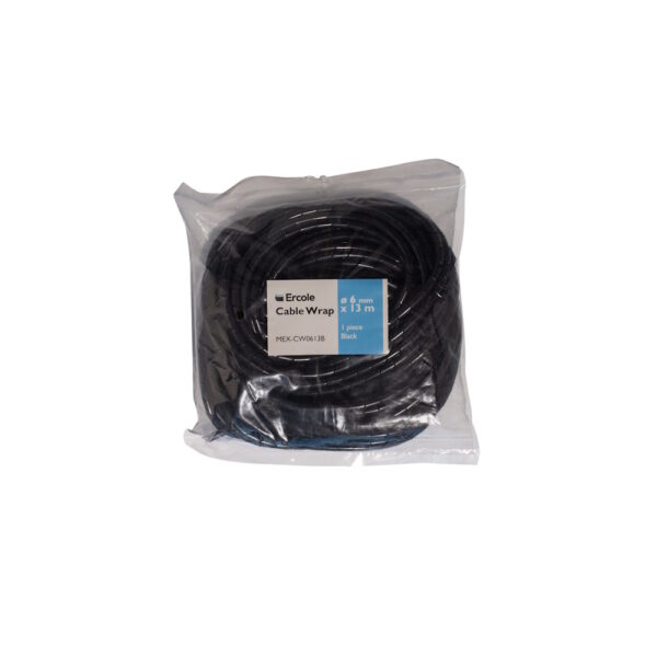 Ercole Cable Wrap ø 6mm x 13m 1 piece Black