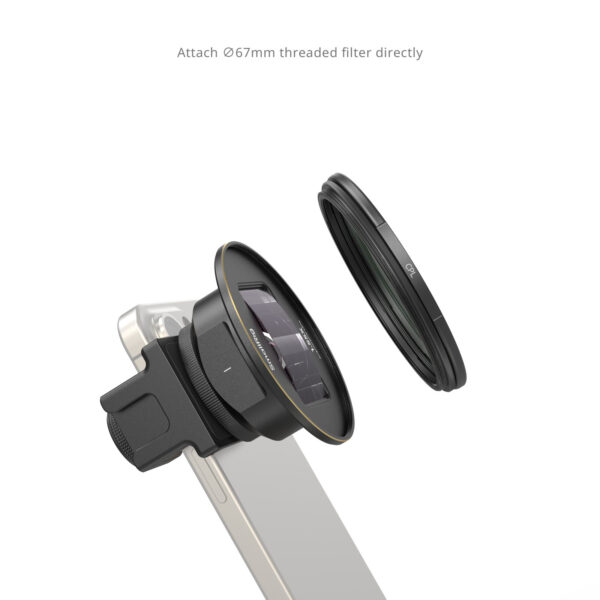 SmallRig 1.55x Anamorphic Lens for Mobile Phone (T-mount) 3578B - Image 5