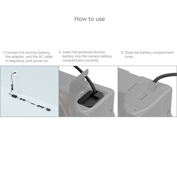 SmallRig NP-FZ100 Dummy Battery with Power Adapter (European standard) 4269B
Sold in the European Region Only - Image 5