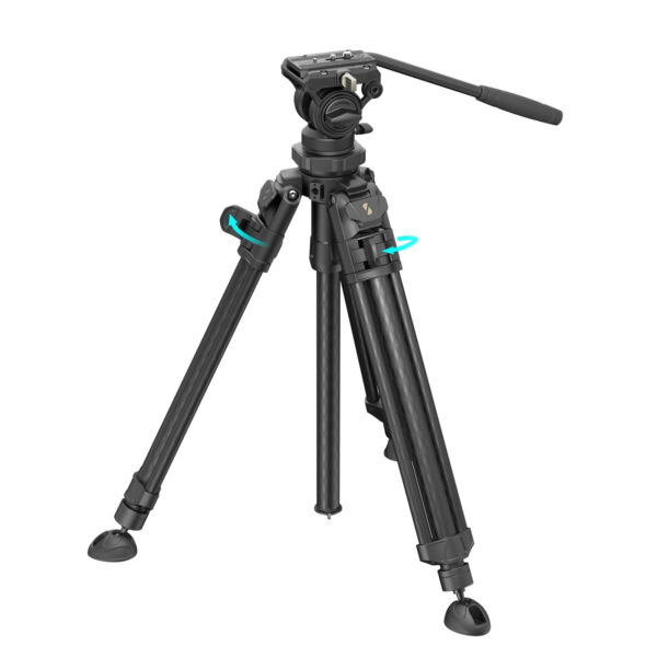 SmallRig Lightweight Video Carbon Fiber Tripod Kit AD-50 Pro 4420 - Image 2