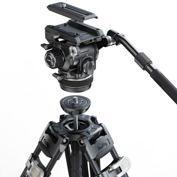 SmallRig Heavy-Duty Carbon Fiber Tripod Kit AD-120 4463 - Image 2