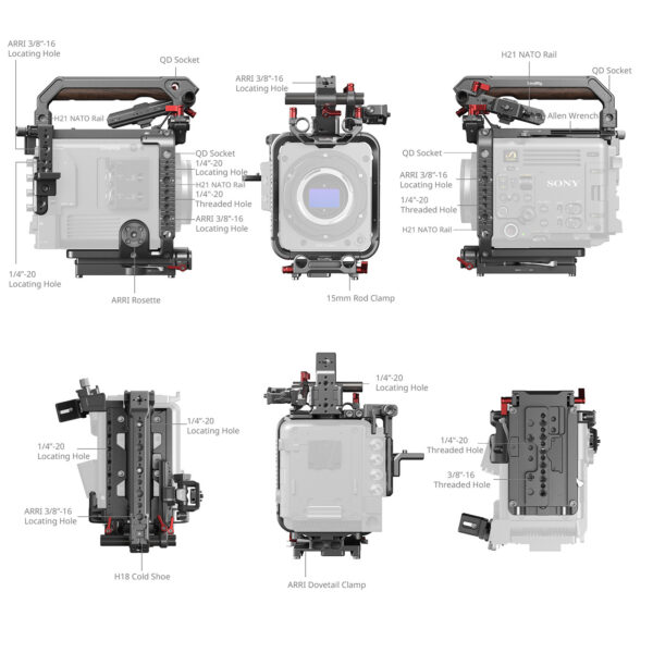 SmallRig Cage Kit for Sony BURANO 4571 - Image 4