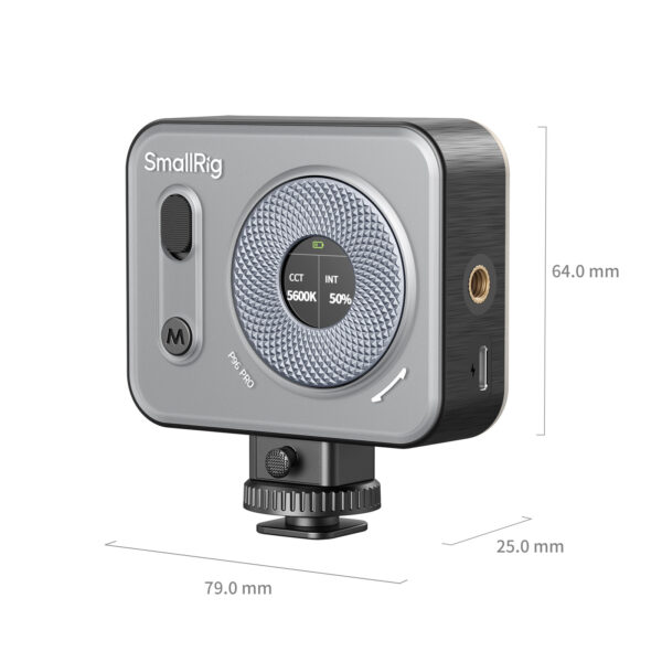 SmallRig Vibe P96 Pro mini LED Video Light (Black) 4660 - Image 5