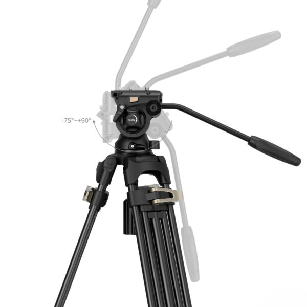 SmallRig Heavy-Duty Fluid Head Tripod Kit AD-01S 4686 - Image 4