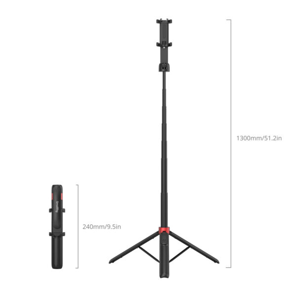 SmallRig Portable Selfie Stick Tripod ST-25 Black 4729 - Image 9