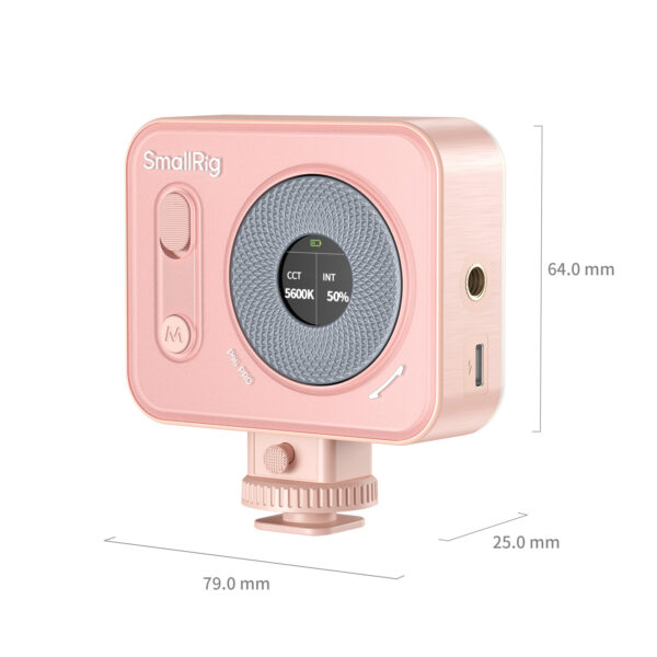 SmallRig Vibe P96 Pro mini LED Video Light  (Pink) 4786 - Image 4