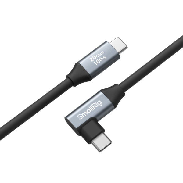 SmallRig USB-C (Straight) to USB-C (Angled) Data Cable (35cm / 13.8in) 4790 - Image 2