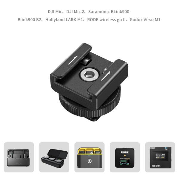 SmallRig Wireless Microphone Support with Cold Shoe Mount 4822 - Image 5