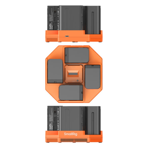 SmallRig NP-F970 4-Channel Camera Battery Charger & 4-Battery Kit 4834 - Image 2