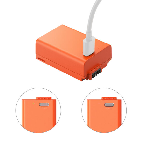 SmallRig EN-EL25 USB-C Rechargeable Camera Battery (Orange) 4967 - Image 6