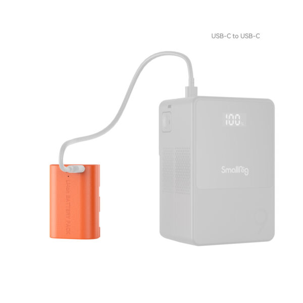 SmallRig LP-E6NH USB-C Rechargeable Camera Battery (Orange) 4968 - Image 6