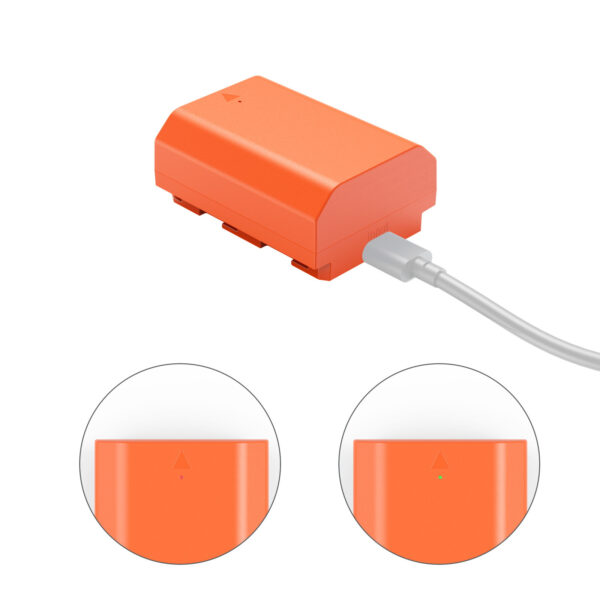 SmallRig NP-FZ100 USB-C Rechargeable Camera Battery (Orange) 4969 - Image 6