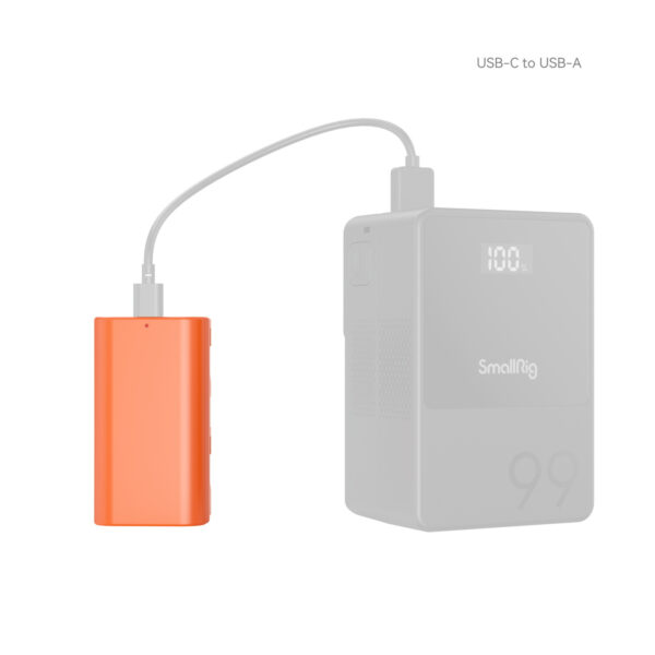 SmallRig NP-F550 USB-C Rechargeable Camera Battery (Orange) 4971 - Image 6