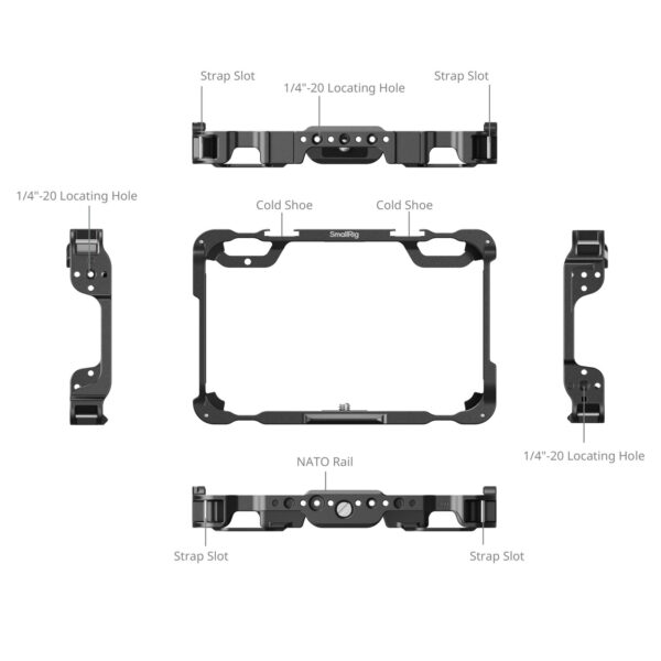 SmallRig Monitor Cage Kit for Atomos Shinobi II 5030 - Image 4