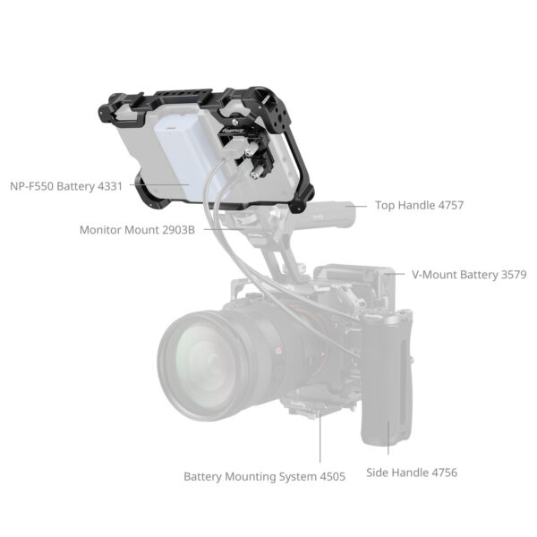 SmallRig Monitor Cage Kit for Atomos Shinobi II 5030 - Image 7