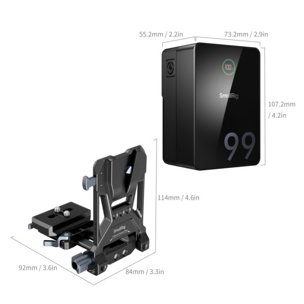 SmallRig VB99 Pro mini V Mount Battery (Kit) 5046 - Image 6