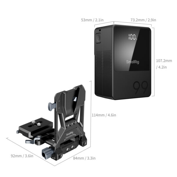 SmallRig VB99 mini V Mount Battery (Kit) 5048 - Image 5