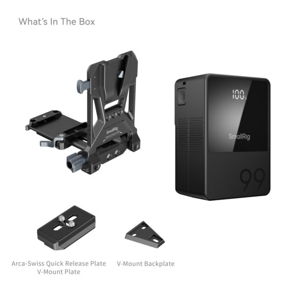 SmallRig VB99 mini V Mount Battery (Kit) 5048 - Image 6