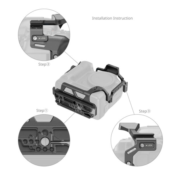 SmallRig Cage for Canon EOS R5 Mark II with Cooling Fan CF-R20EP 5092 - Image 4