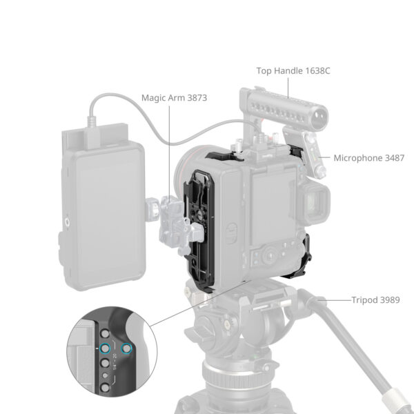 SmallRig Cage for Canon EOS R5 Mark II with Cooling Fan CF-R20EP 5092 - Image 7