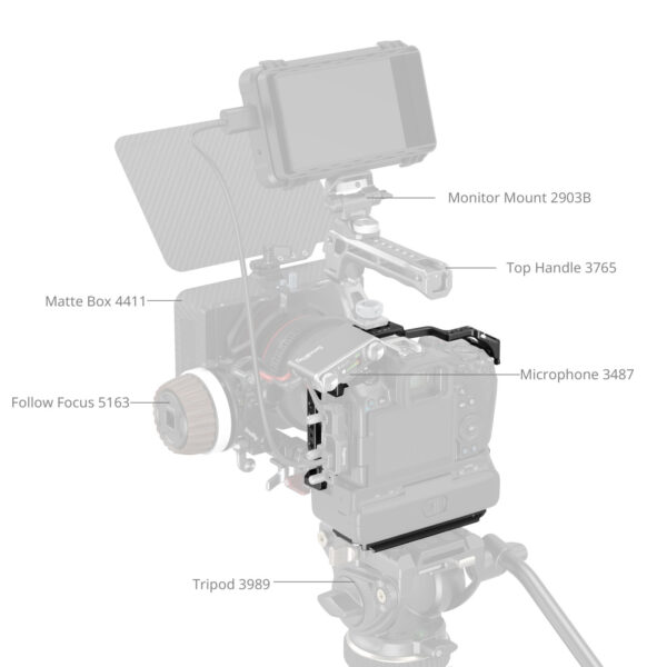 SmallRig Cage for Canon EOS R5 Mark II with Cooling Fan CF-R20EP 5092 - Image 6