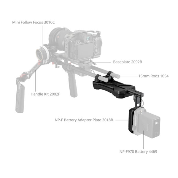 SmallRig Universal Shoulder Pad with 15mm Dual Rod Clamp 5153 - Image 5