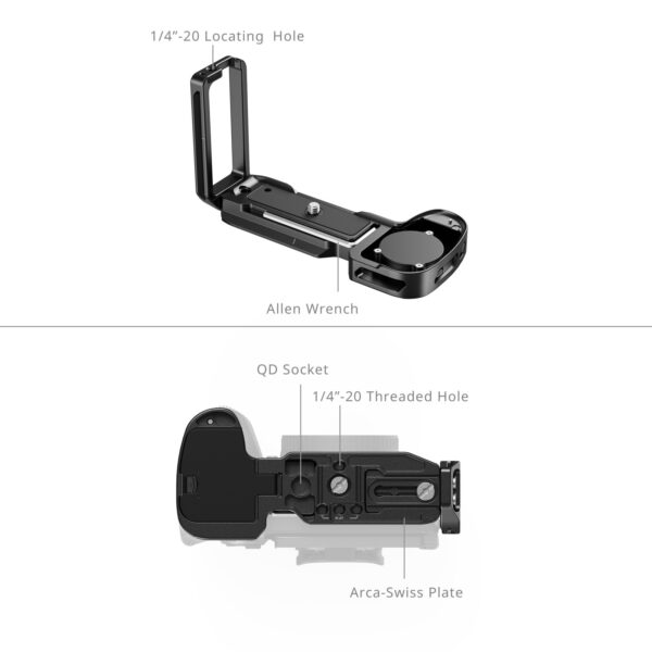 SmallRig L-Shape Mount Plate for Sony Alpha 1 II / Alpha 9 III 5188 - Image 4